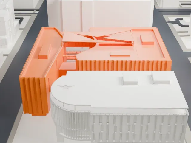 Beus Center for Law and Society model, South view