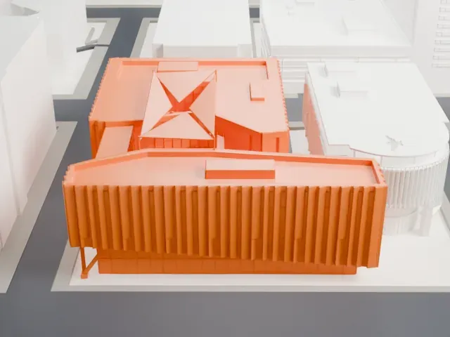 Beus Center for Law and Society model, West view