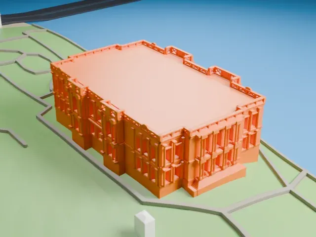 Beylerbeyi Palace model, East view