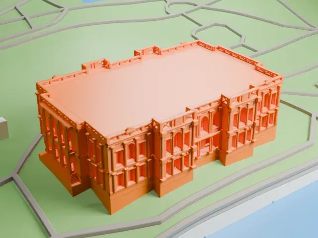 Beylerbeyi Palace model, North view
