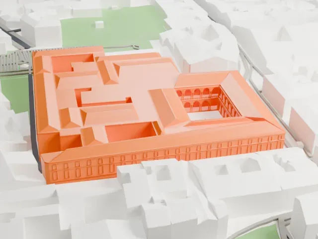 Biblioteca di Brera model, North view