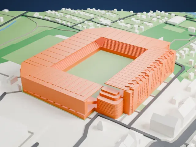 Bielefelder Alm model, South view