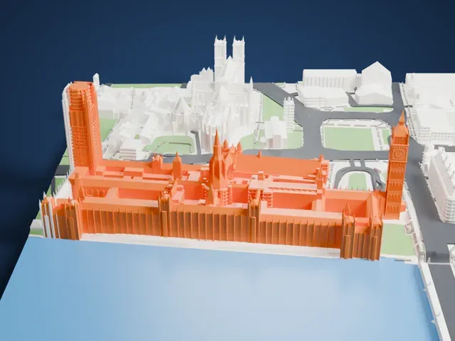 Big Ben (Elizabeth Tower) model, East view