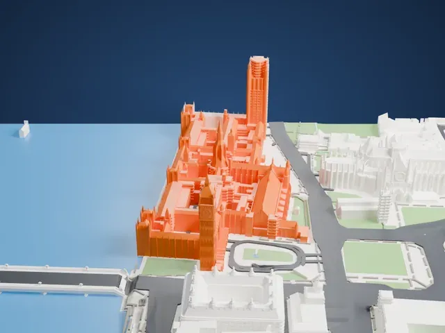 Big Ben (Elizabeth Tower) model, North view