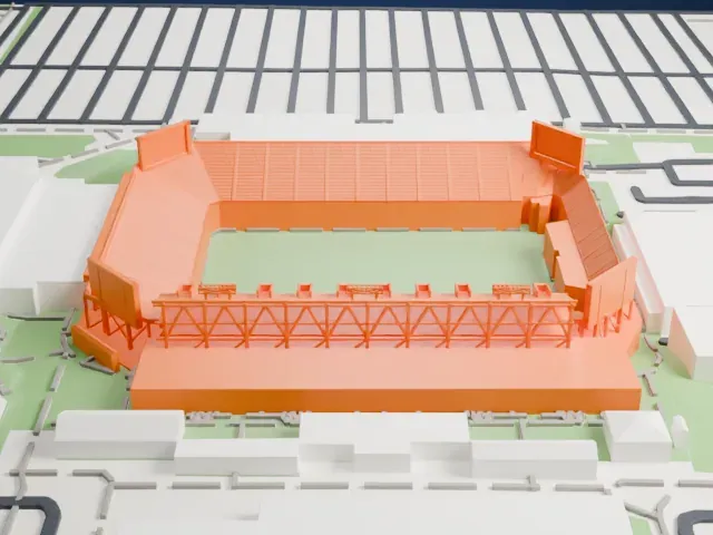 Bill Snyder Family Stadium model, East view
