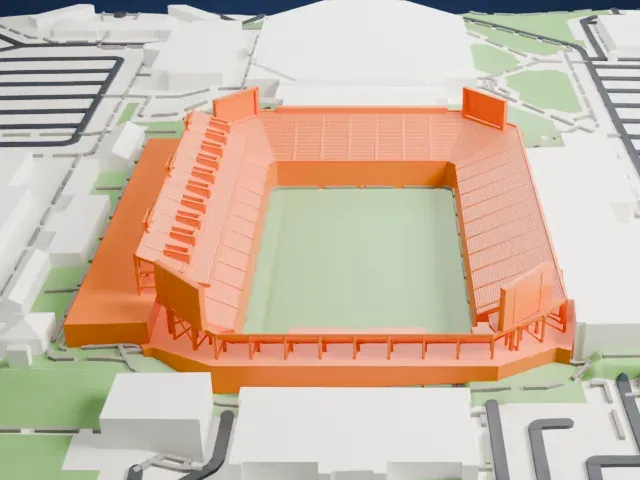 Bill Snyder Family Stadium model, North view