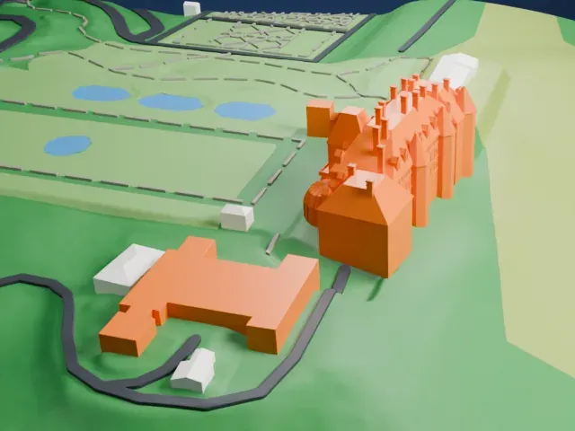 Biltmore Estate model, North view