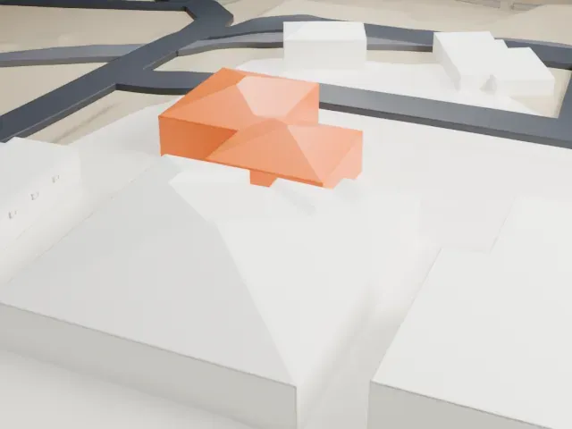 Bird Cage Theatre model, North view