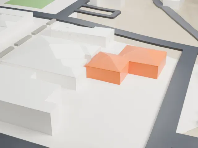 Bird Cage Theatre model, West view