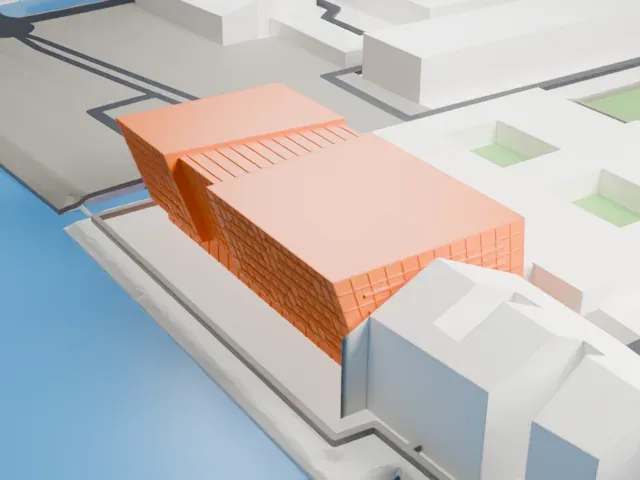 The Black Diamond model, East view