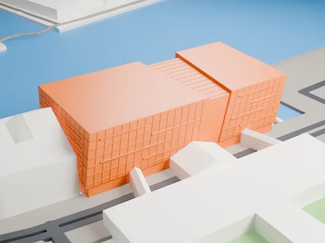 The Black Diamond model, North view