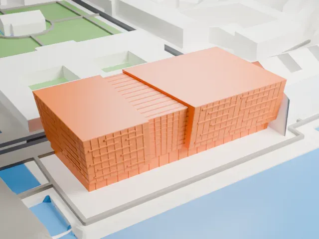 The Black Diamond model, South view