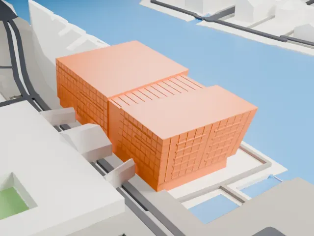 The Black Diamond model, West view