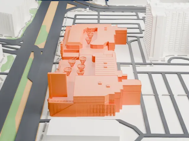 BLVD Las Vegas model, South view