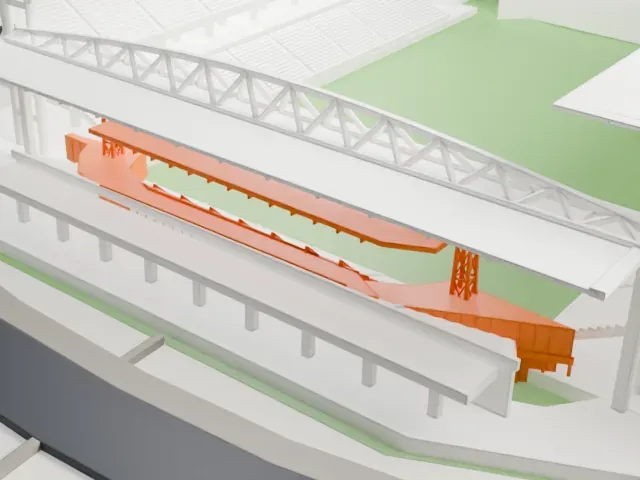 BMO Field model, East view