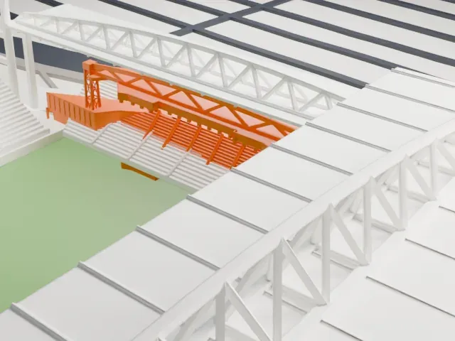 BMO Field model, West view