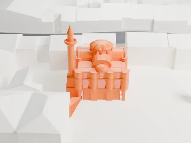 Bodrum Mosque model, North view