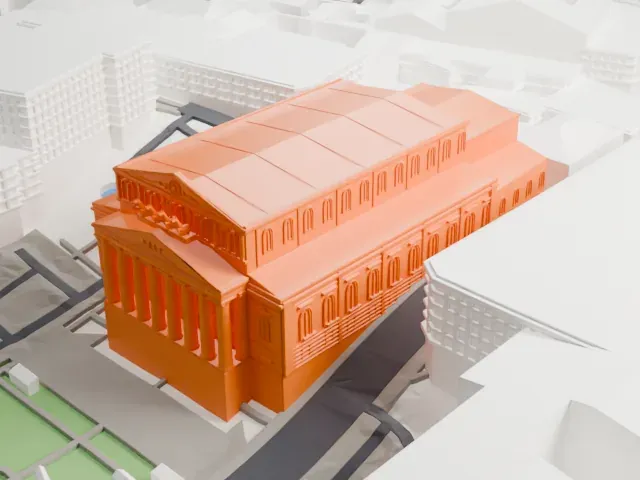 Bolshoi Theatre model, East view