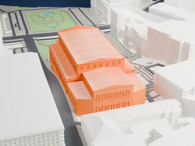 Bolshoi Theatre model, North view