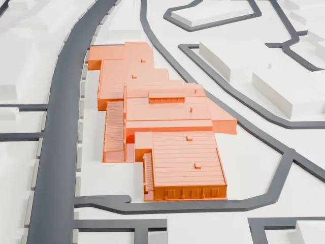 Borden Milk Company Creamery model, East view