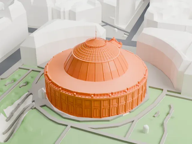 Bourse de Commerce model, East view
