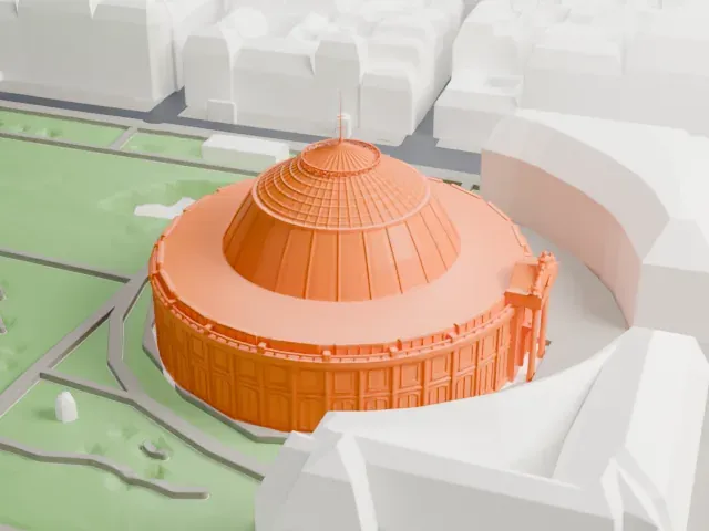 Bourse de Commerce model, North view