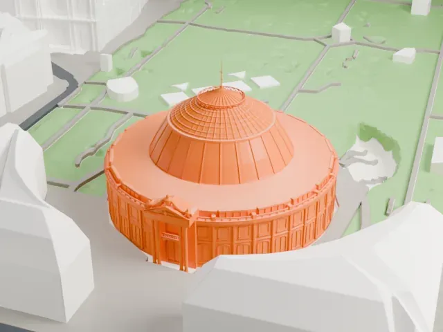 Bourse de Commerce model, West view