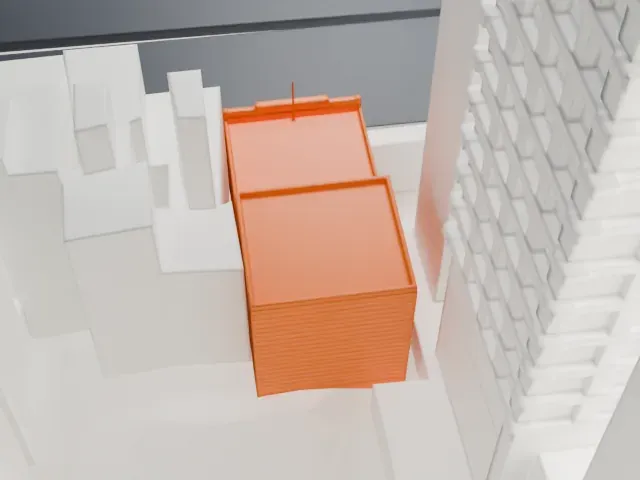 Bowery Ballroom model, North view