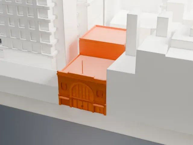 Bowery Ballroom model, South view