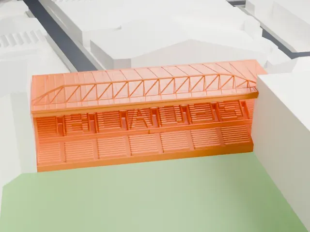 Bramall Lane model, East view