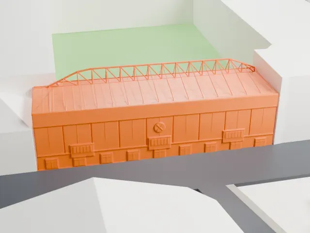 Bramall Lane model, West view