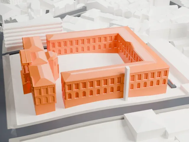 Brazilian National Archives model, North view
