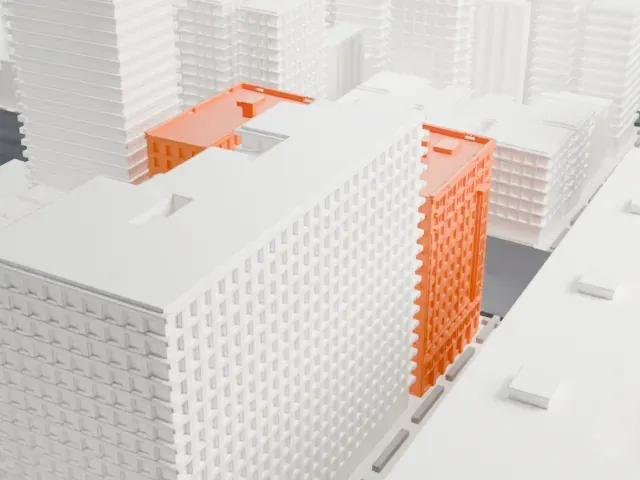 Bretton Hall model, East view