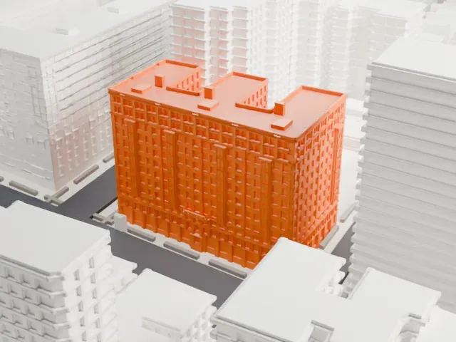 Bretton Hall model, West view