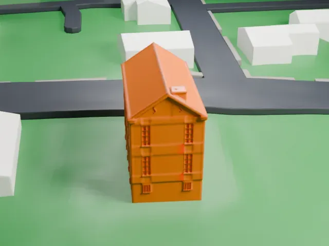 Brick Academy model, North view