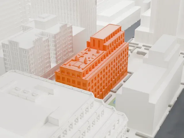 British Empire Building model, East view