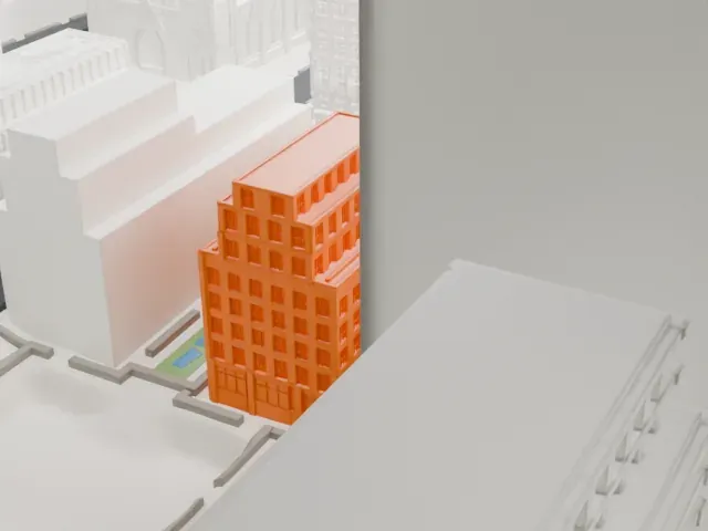 British Empire Building model, West view