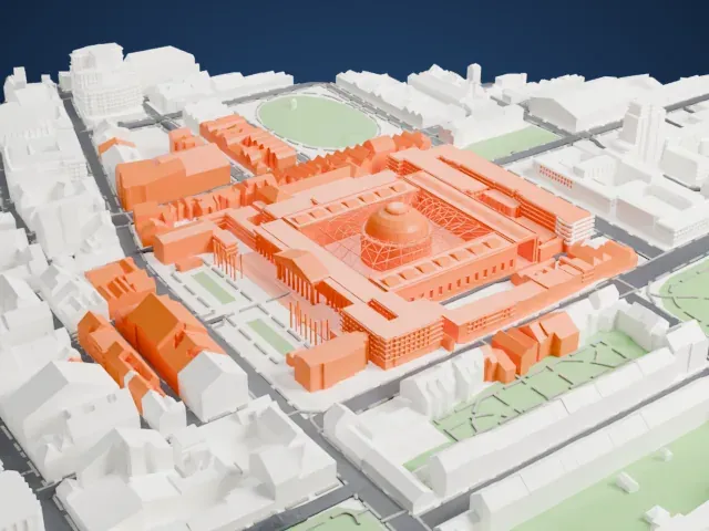 British Museum model, East view