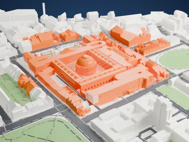British Museum model, North view