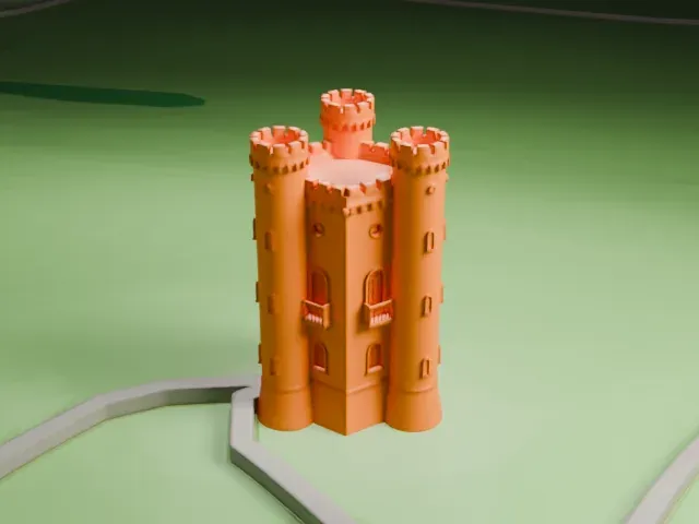 Broadway Tower, Worcestershire model, East view