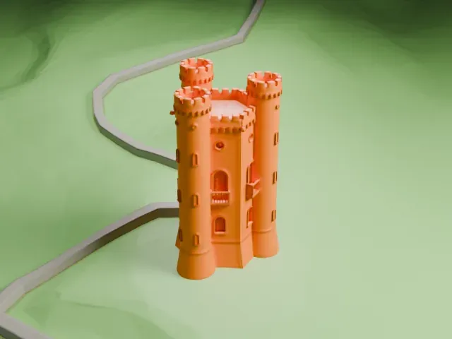 Broadway Tower, Worcestershire model, North view