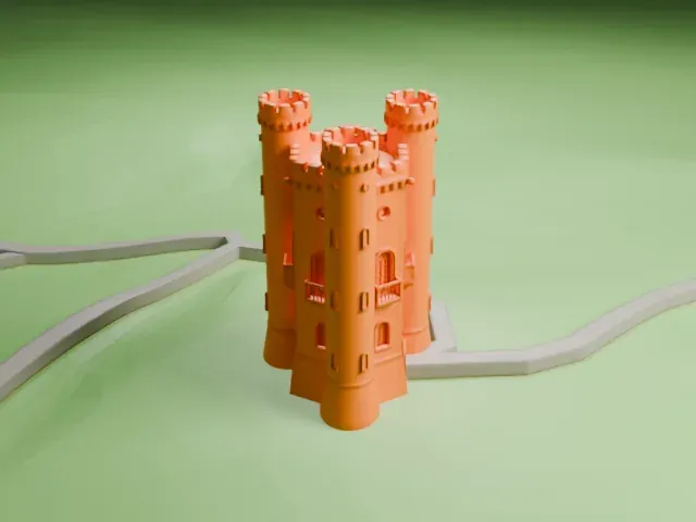 Broadway Tower, Worcestershire model, West view
