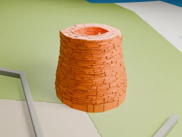 Broch of Mousa model, North view