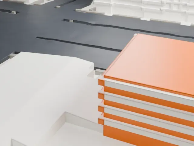 Bronx Museum of the Arts model, East view
