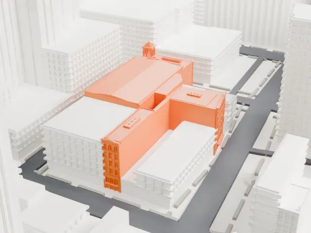Brooklyn Tabernacle model, North view