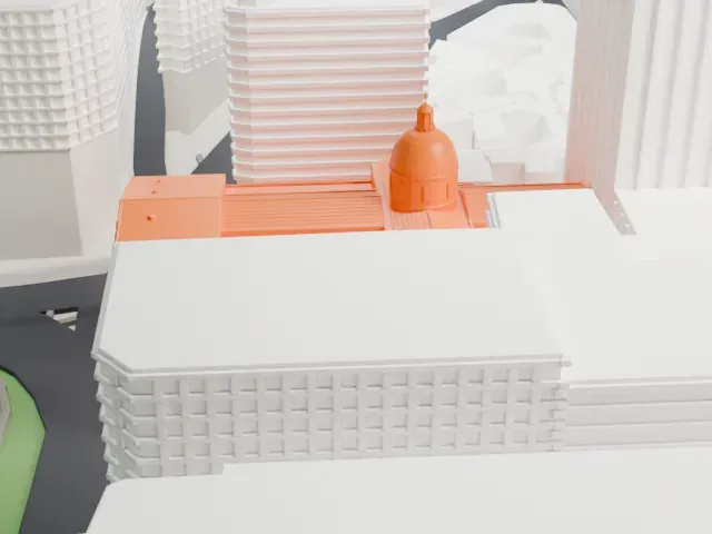 Buenos Aires Metropolitan Cathedral model, East view