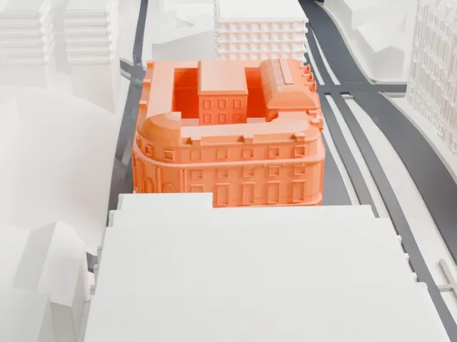 Buenos Aires Stock Exchange model, South view
