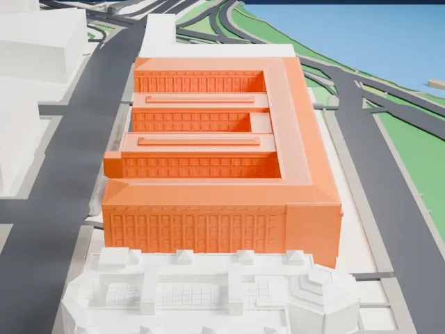 Bureau of Engraving and Printing model, North view