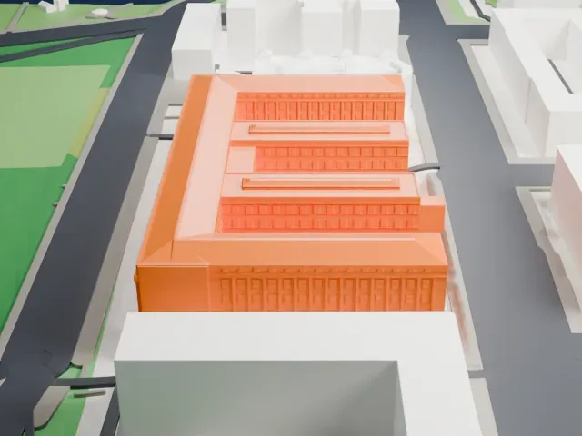 Bureau of Engraving and Printing model, South view