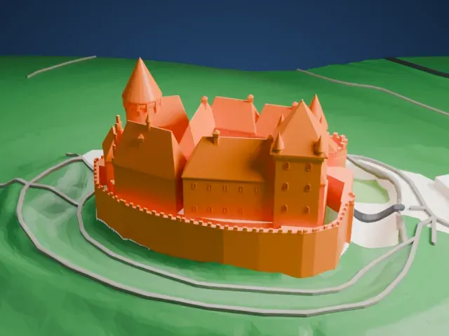 Burg Kreuzenstein model, North view